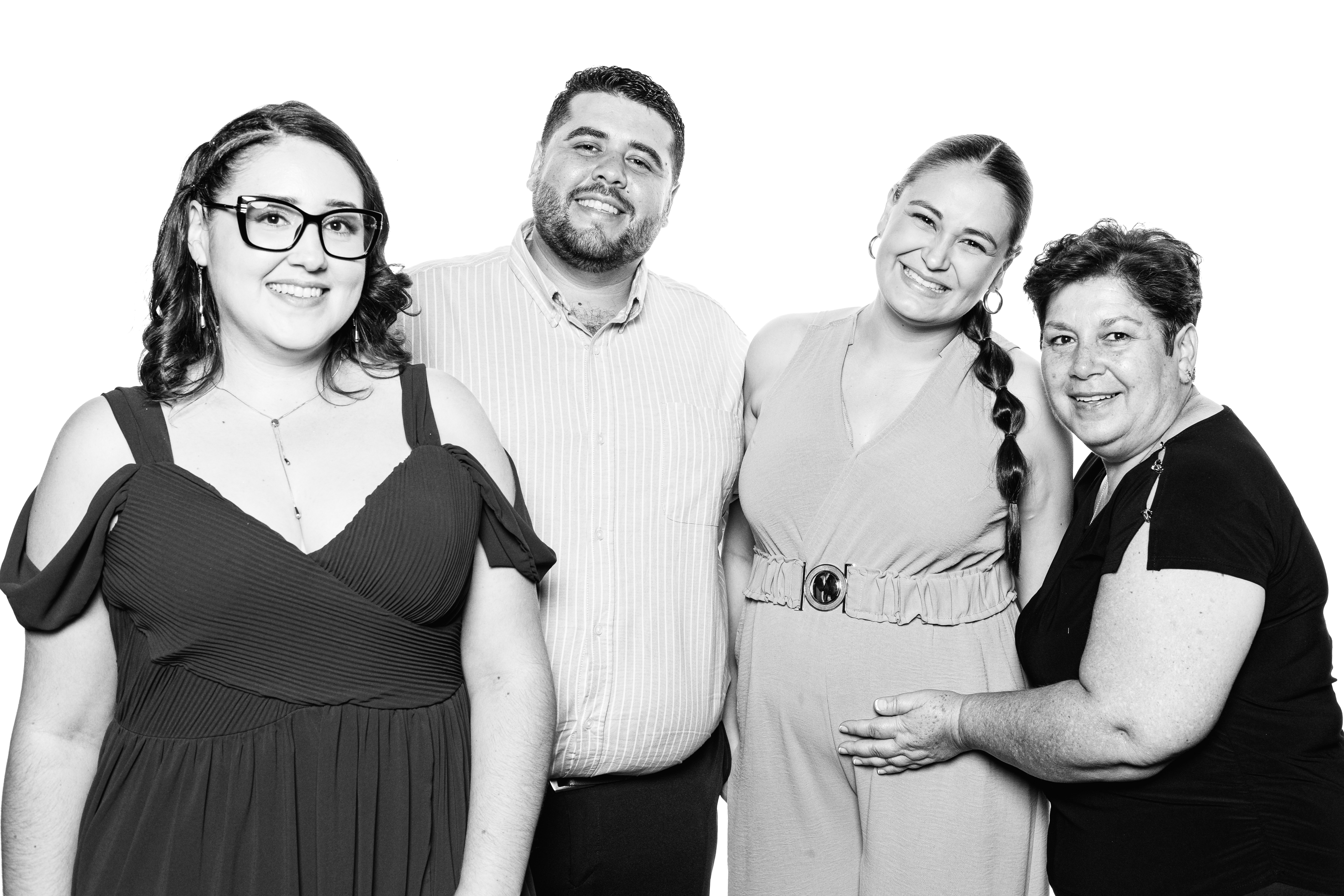 Retrato de estudio en blanco y negro — Monochrome CR, fotografía de bodas en Costa Rica