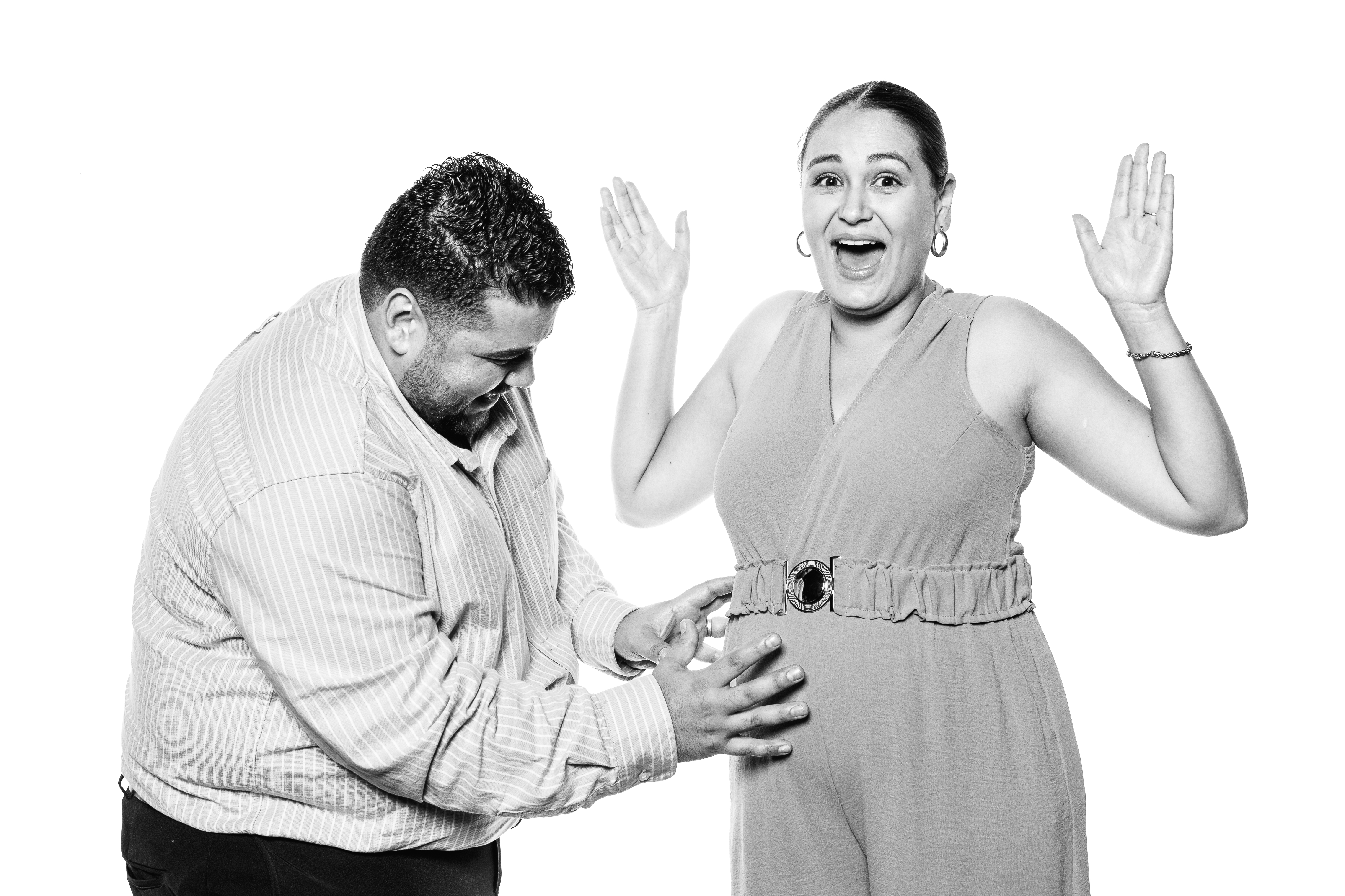 Retrato de estudio en blanco y negro — Monochrome CR, fotografía de bodas en Costa Rica