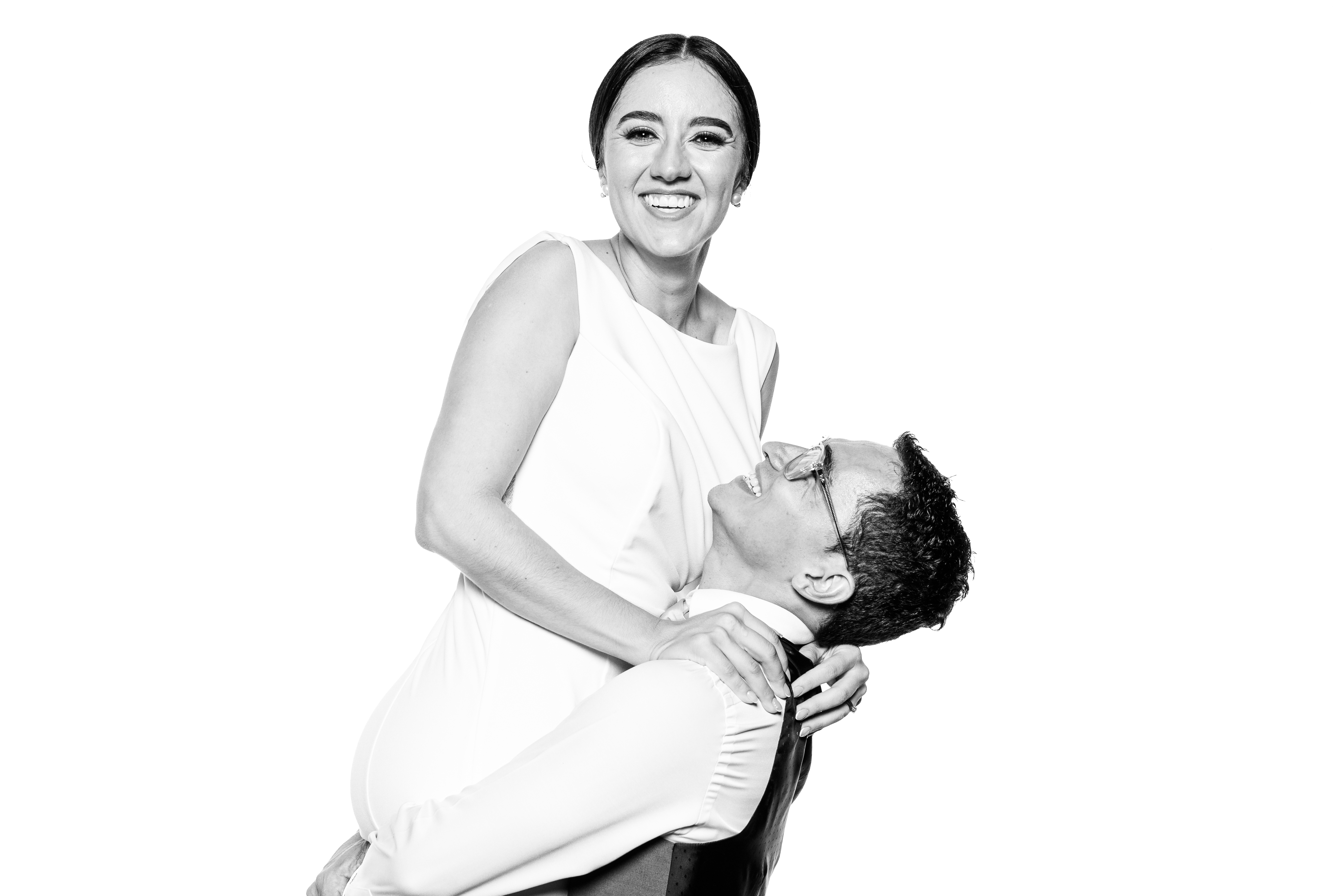 Retrato de estudio en blanco y negro — Monochrome CR, fotografía de bodas en Costa Rica